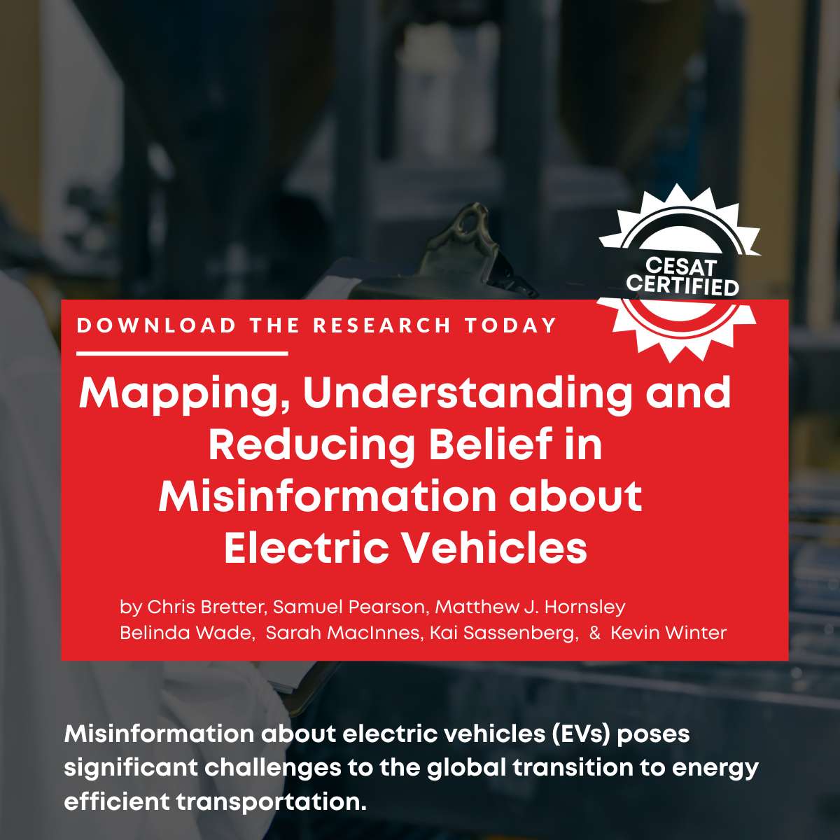Misinformation about EVs Research